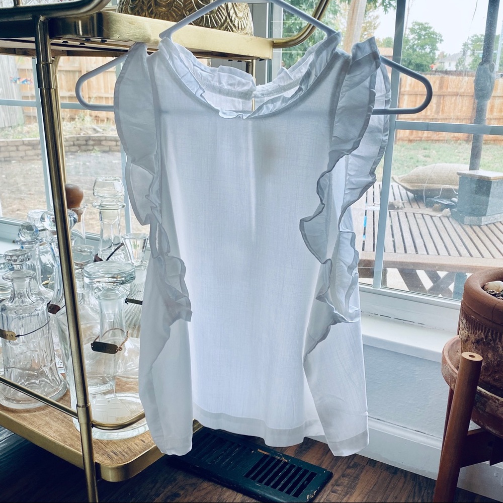 Cloth & Stone Women’s Sleeveless Top White Size L